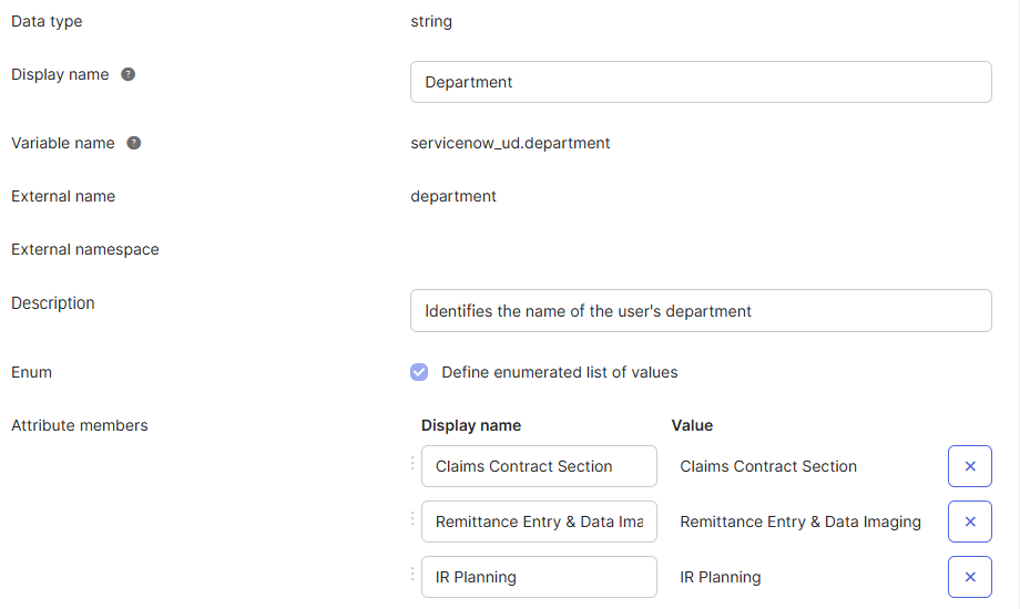 Okta Support - Invalid Value Data Type for Property 'department ...
