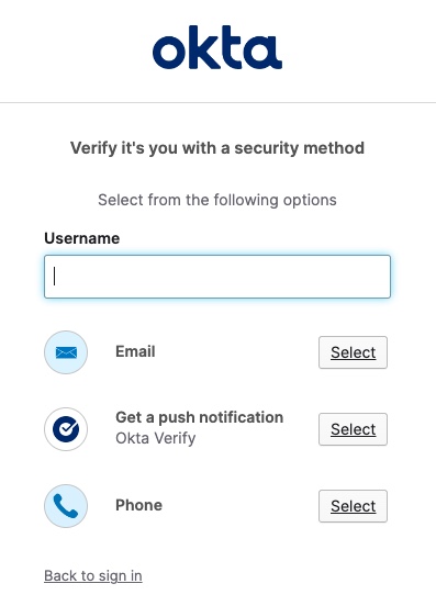 Security Method Verification screenshot