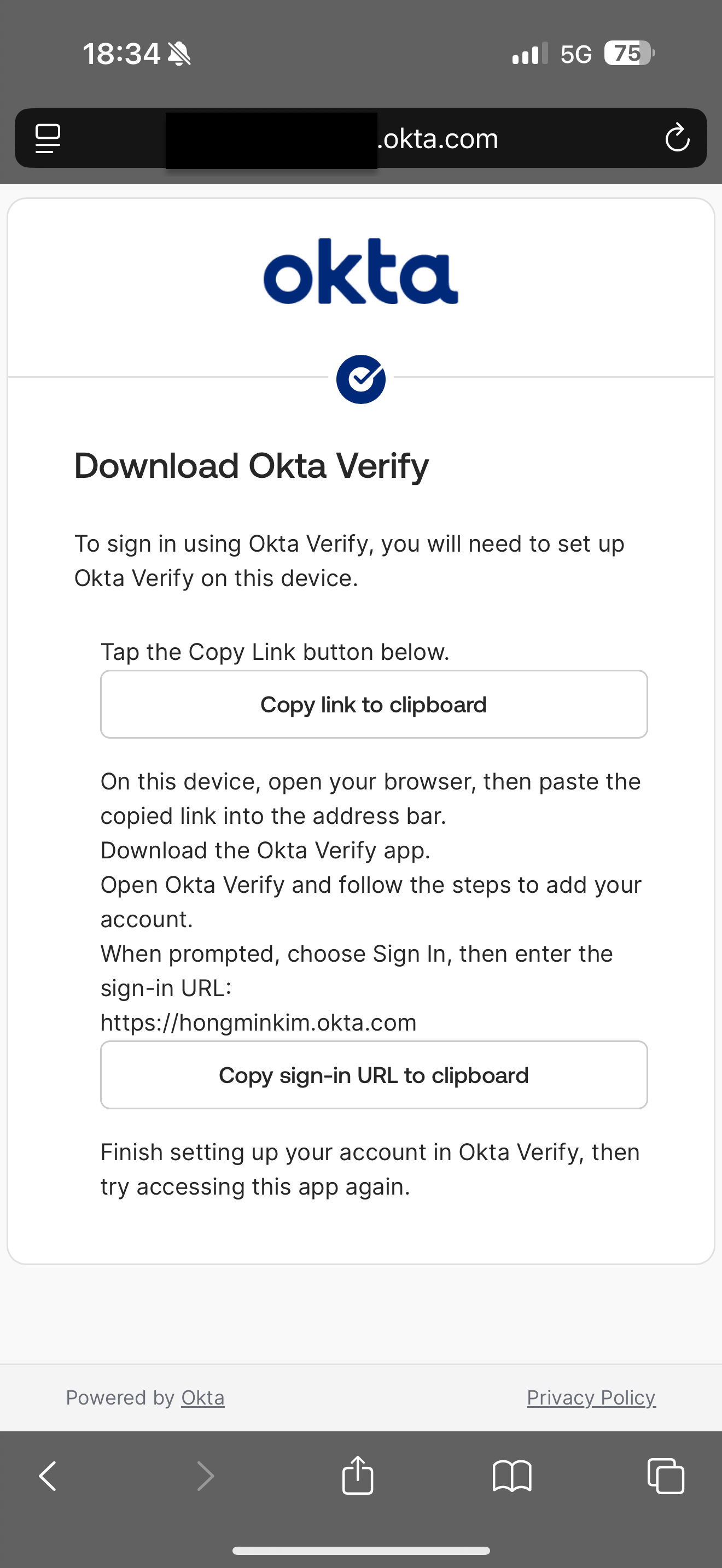 Download Okta Verify