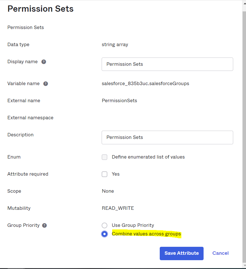 "Combine values across groups" option
