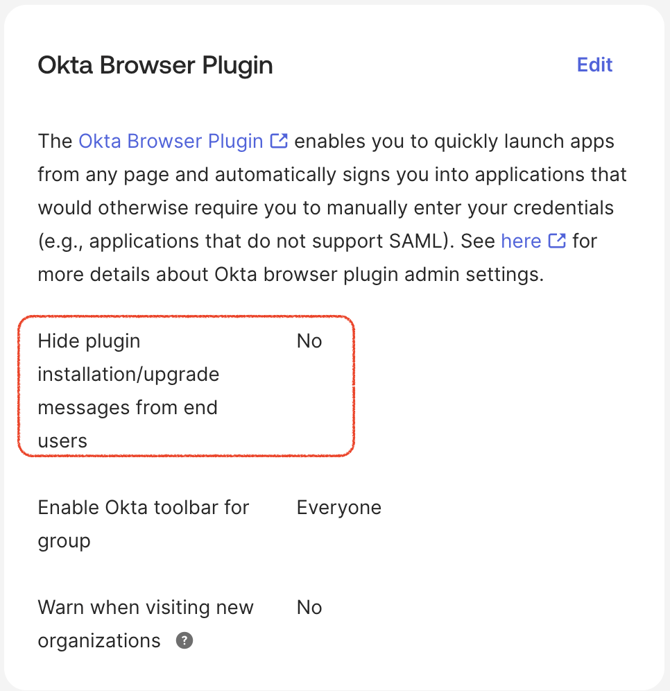 "Hide plugin installation/upgrade messages from end users" option