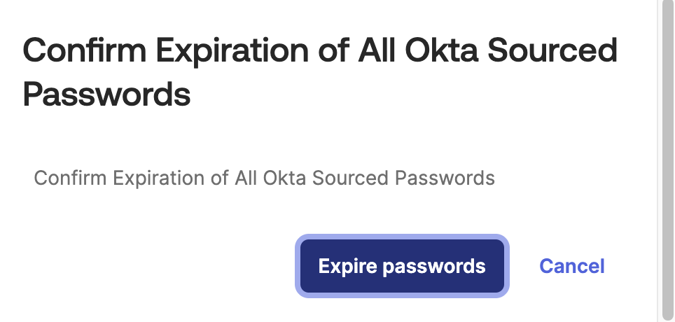 Expire Passwords
