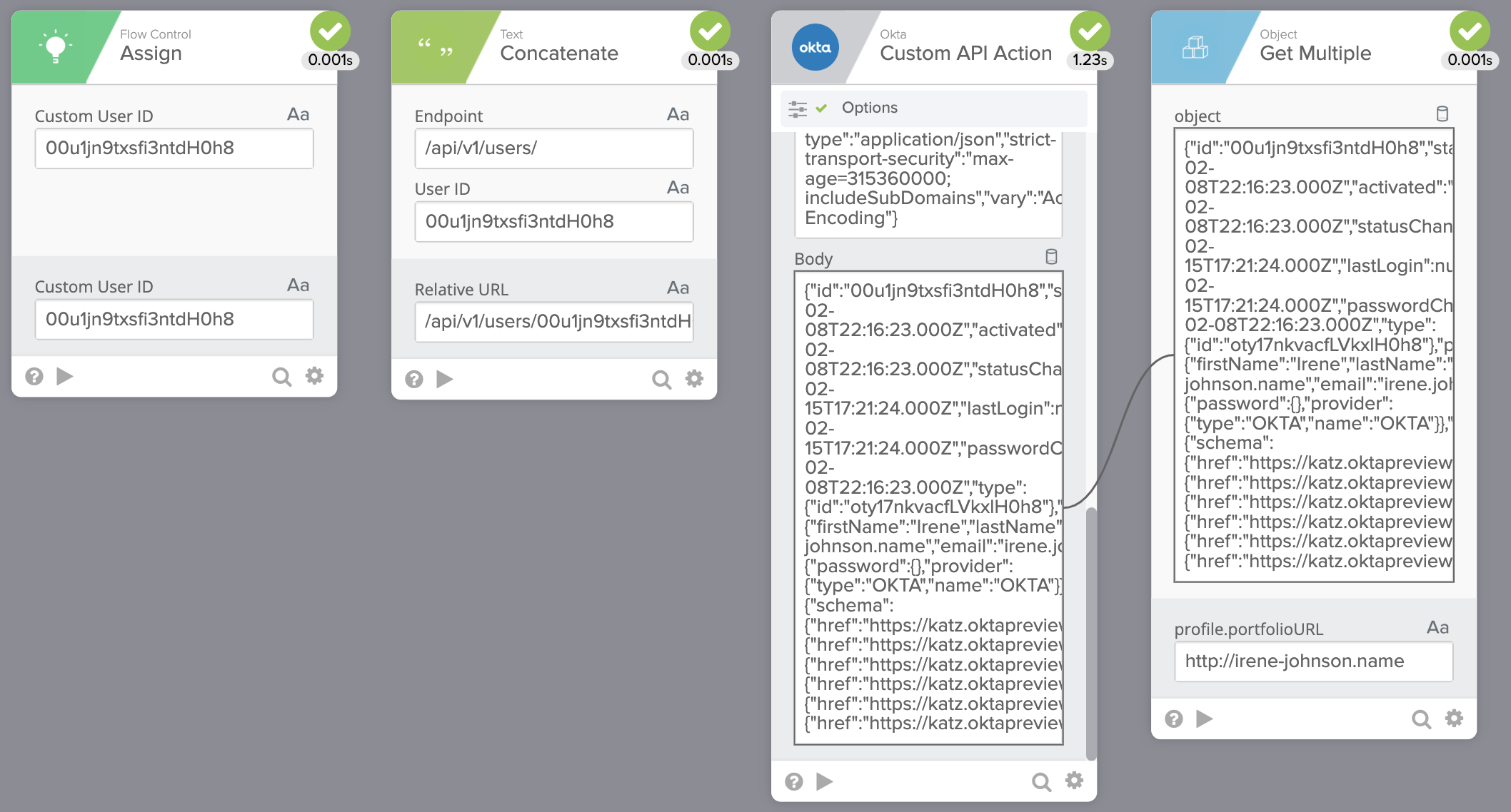 Reading user information flow – history