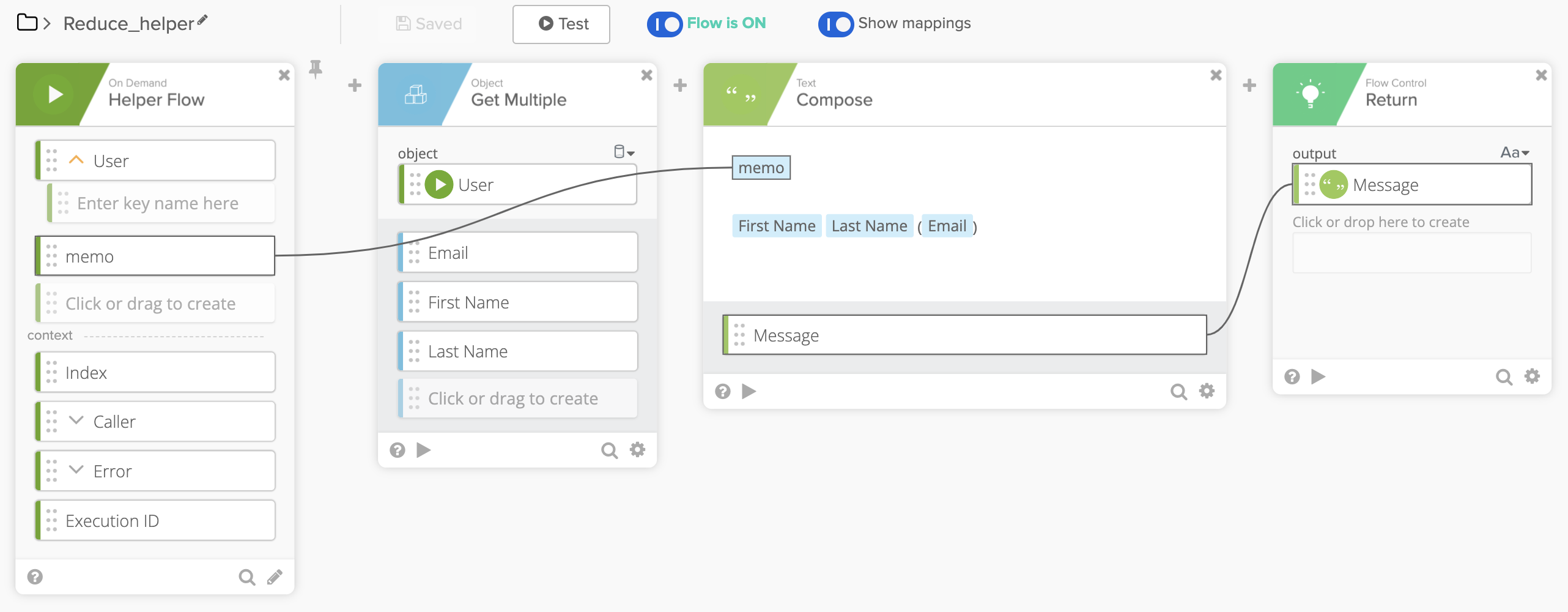 Helper flow