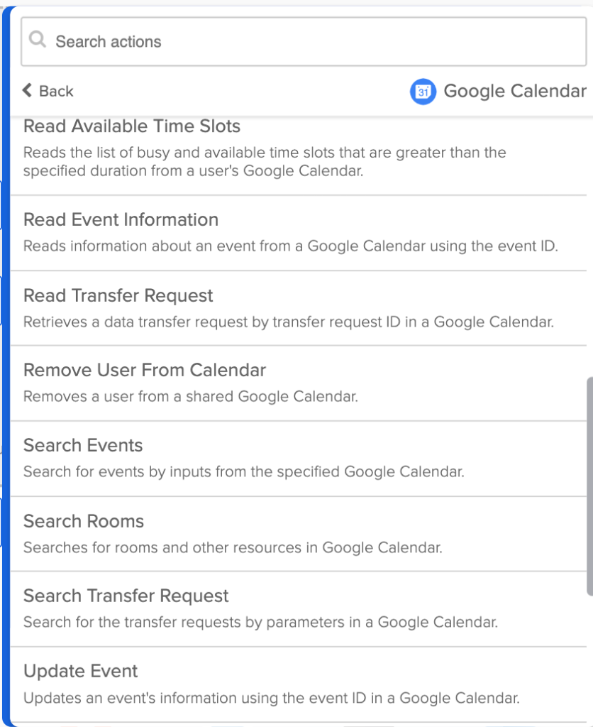 Google Calendar&nbsp;card
