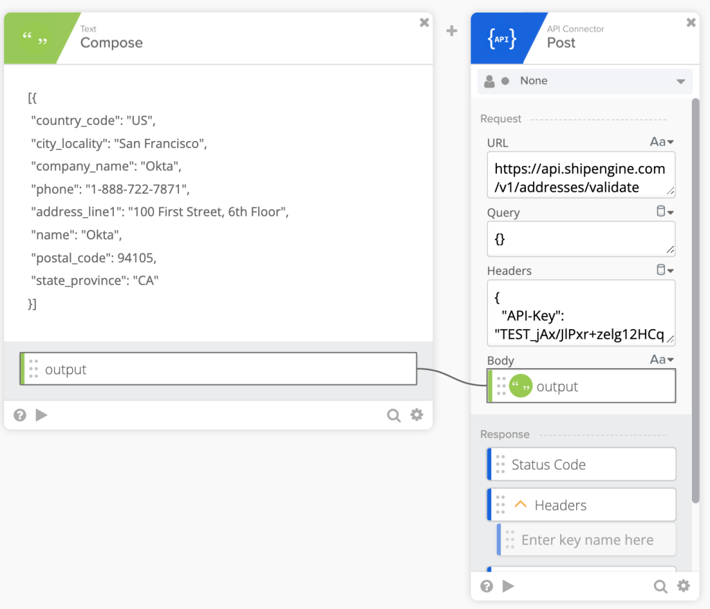 API Connector – Post&nbsp;card
