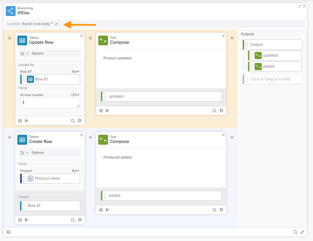 Editing Branching – If/Else card condition