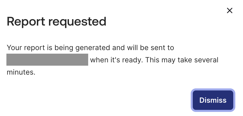 Pop-up messgae