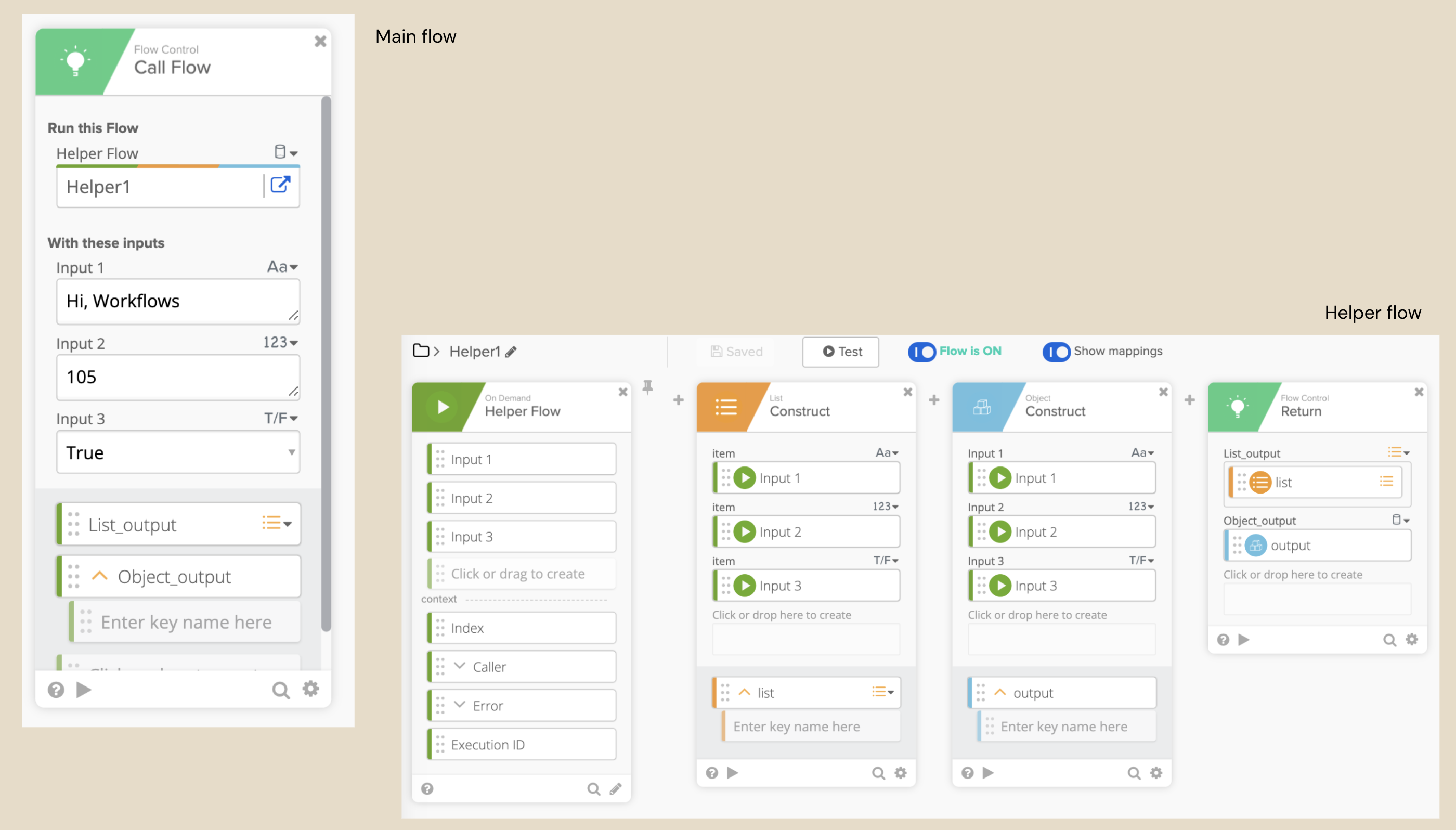 Help flow returns different field types