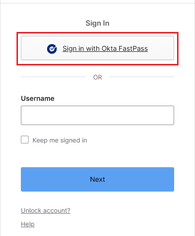 Okta FastPass