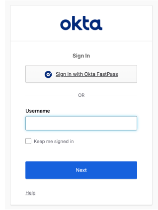 Sign in with Okta FastPass