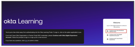 Okta Learning Portal