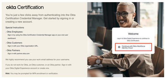 Okta Certification Portal