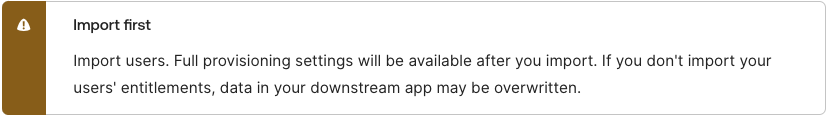 Warning message