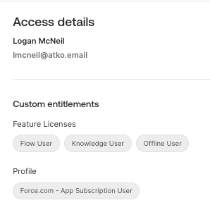 Access details