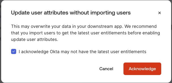 Update User Attributes without importing users