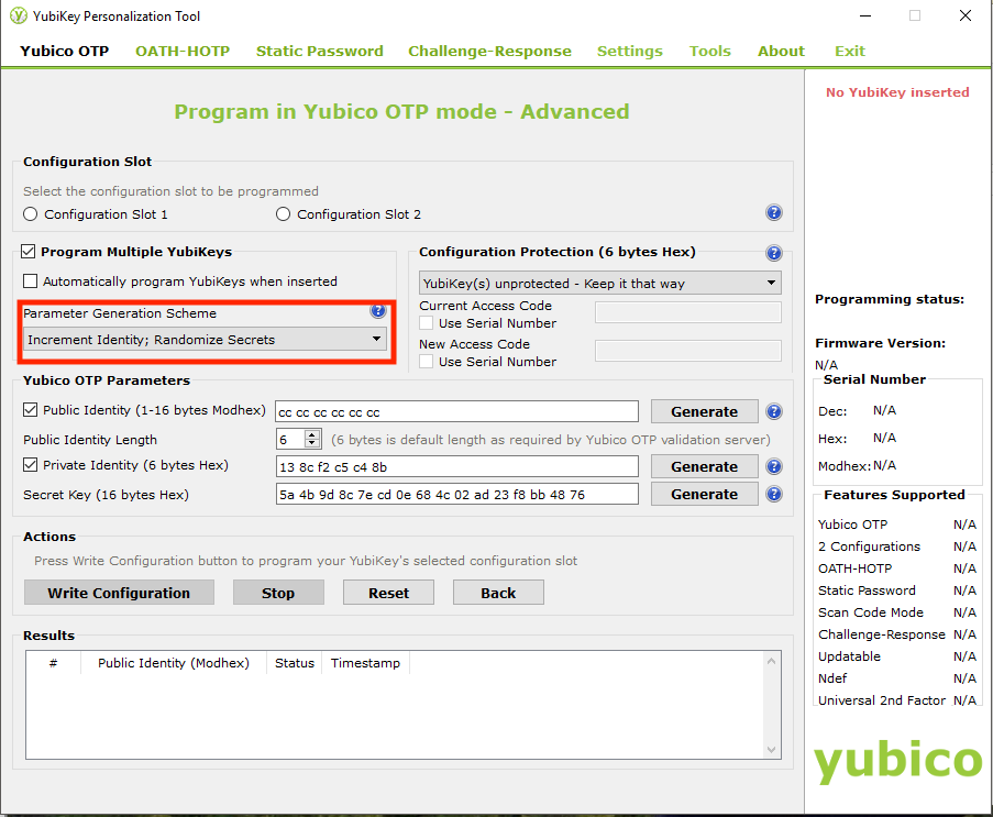 Yubico Personalization Tool