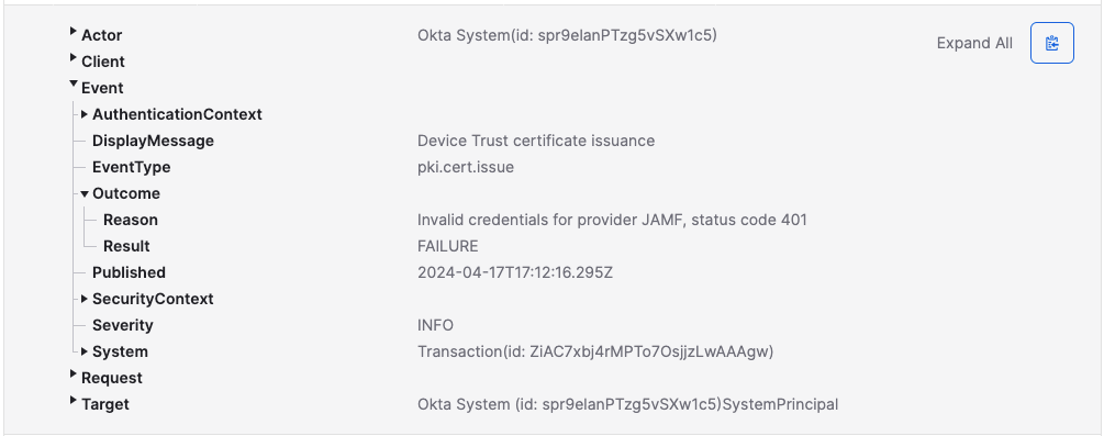 Okta Syslog
