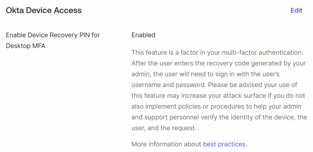 Enable Device Recovery Pin