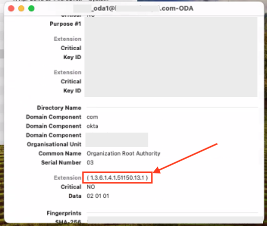 Certificate Extension