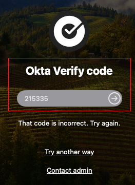 Okta Verify code