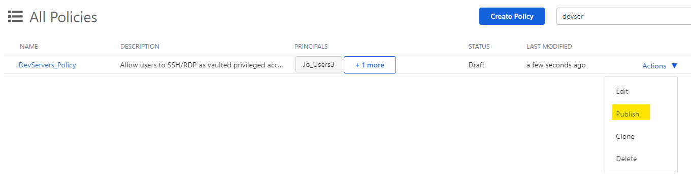 Okta Privileged Access Policy