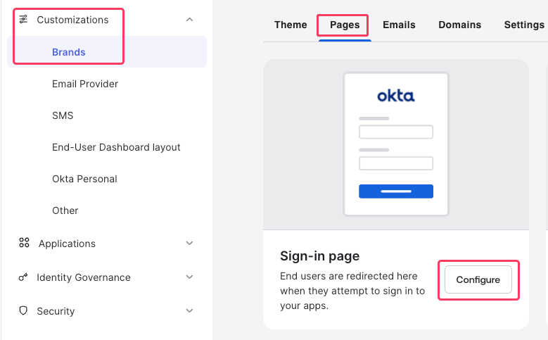 " Sign-in page" section