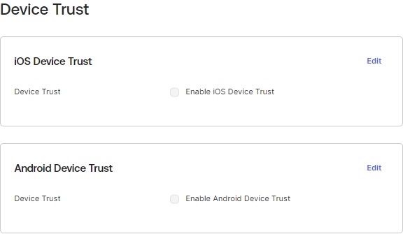 Device trust