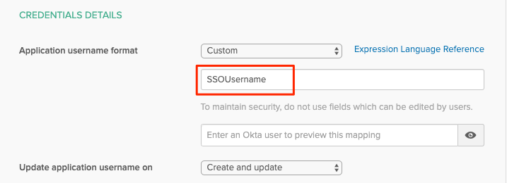 credentials details