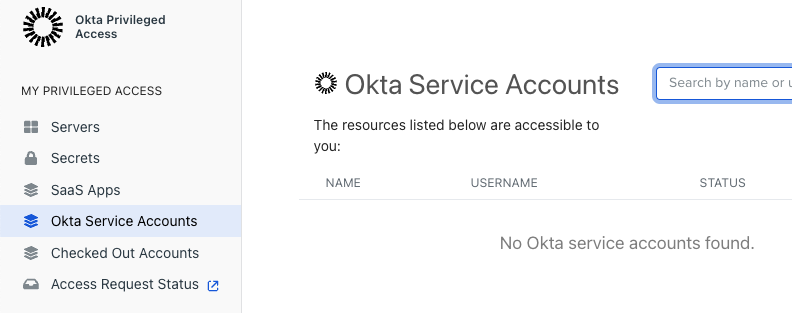 Okta Service Accounts