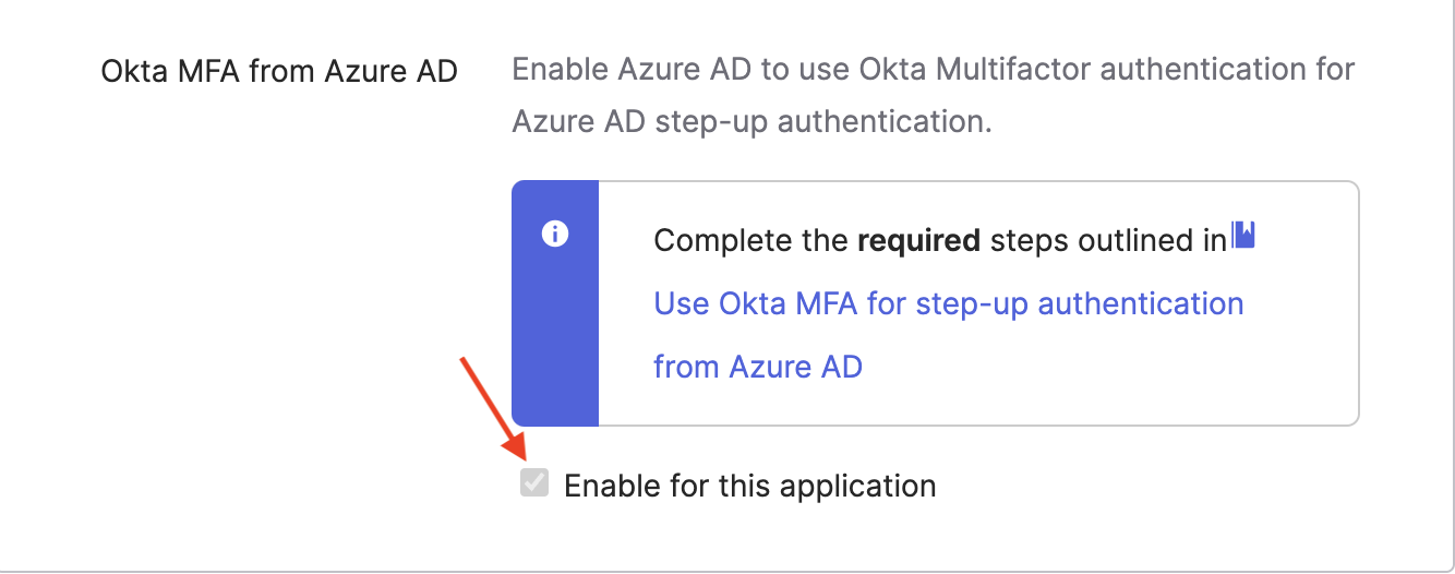 Okta MFA from Azure AD