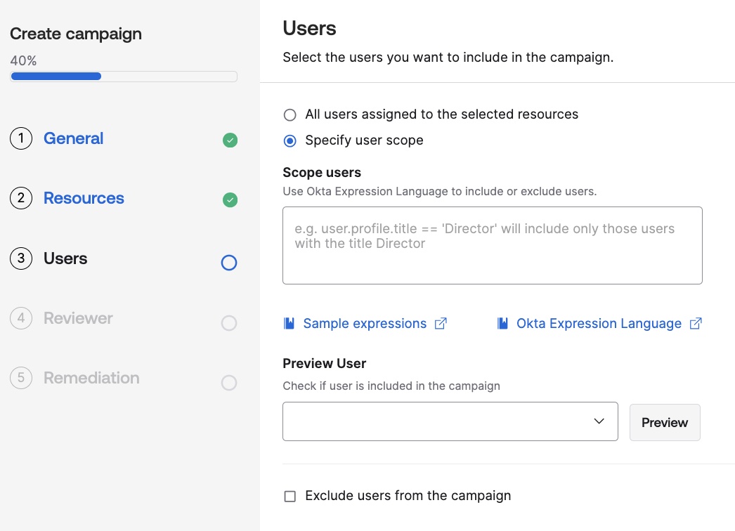 Users Expression Page