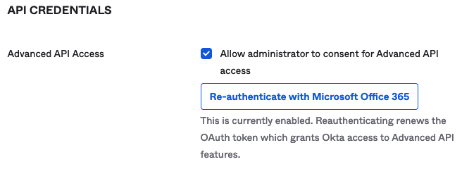 Advanced API Access