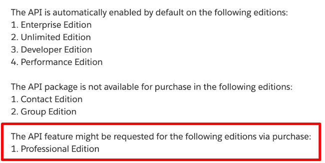 About API feature