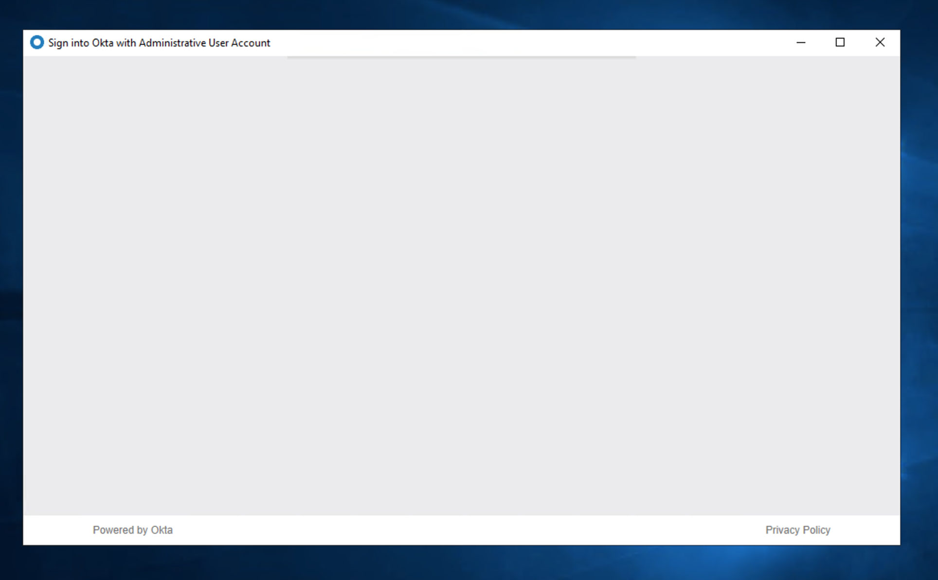 blank embedded browser
