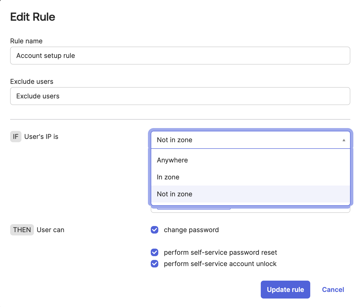 Edit Rule