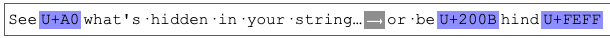 string