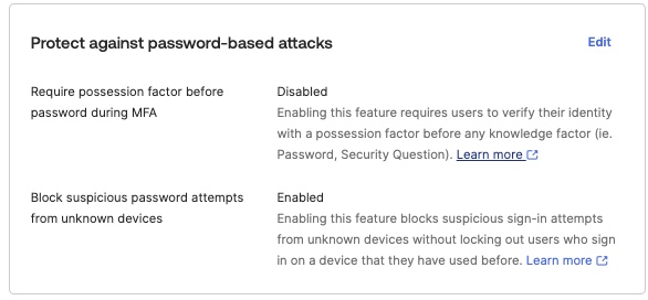 Block Suspicious Password Attempts from Unknown Devices