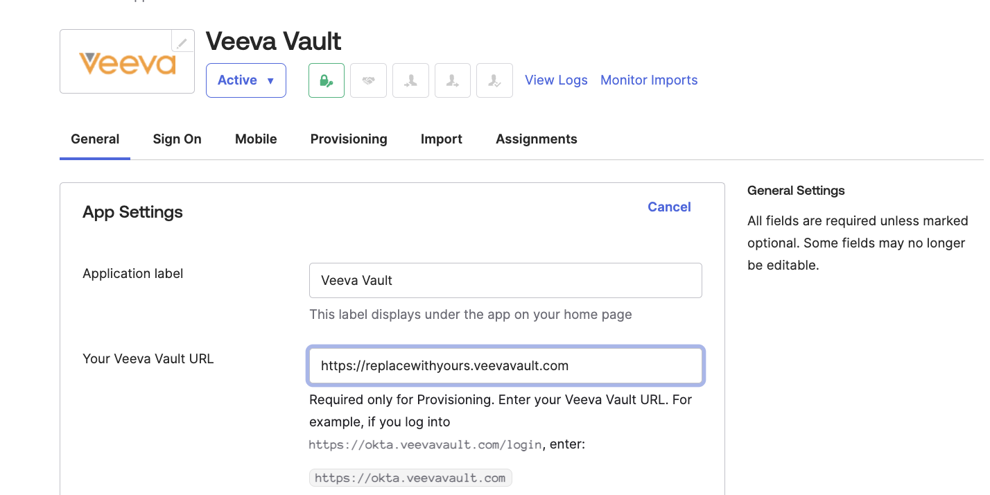 Veeva Vault URL