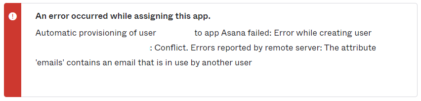 Error message