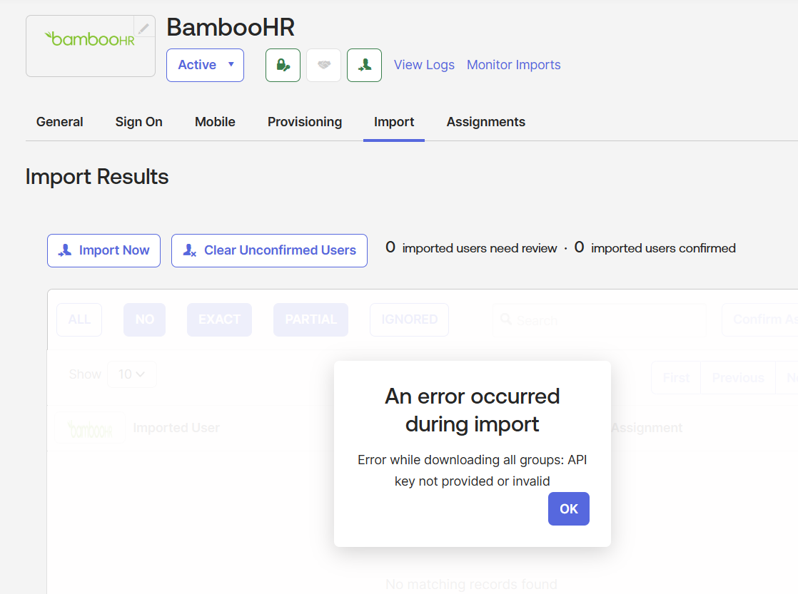 BambooHR app import