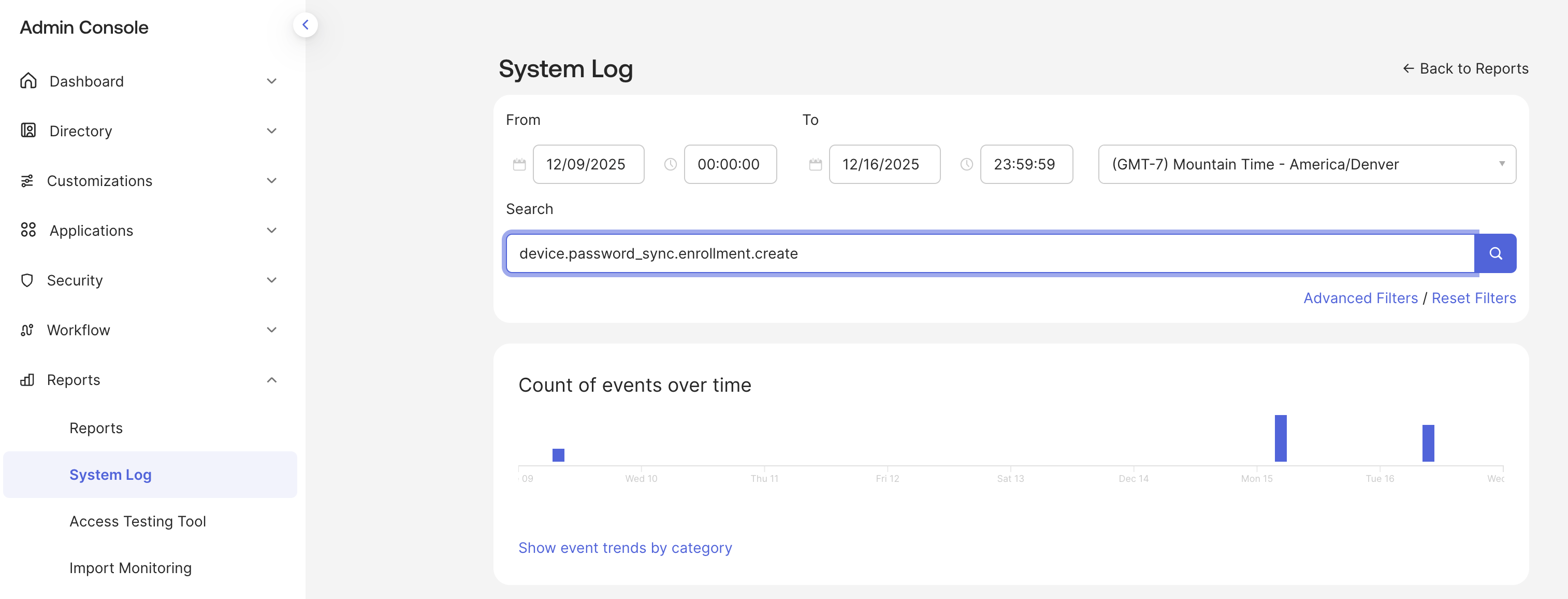 System log