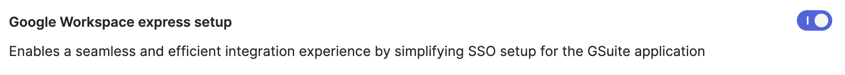 Google Workspace express setup