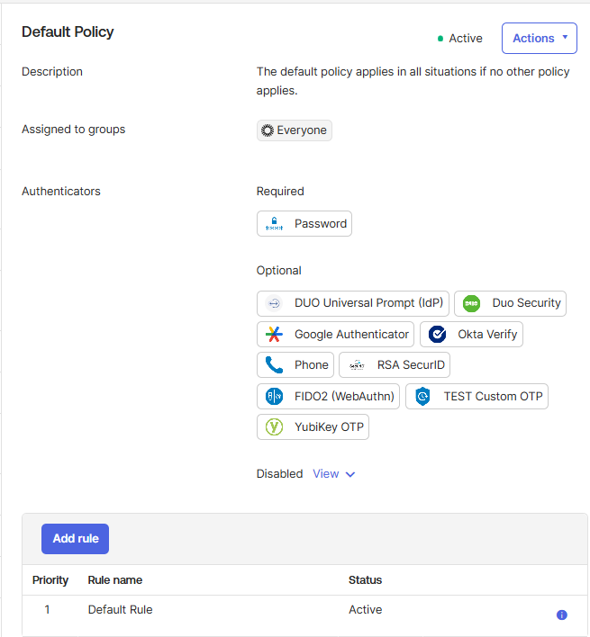 Oktaエラー「Authenticator操作は許可されていません」