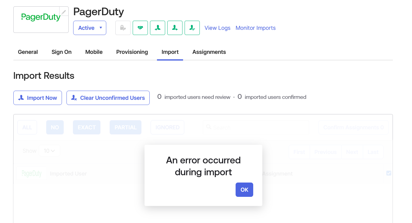 Import PagerDuty