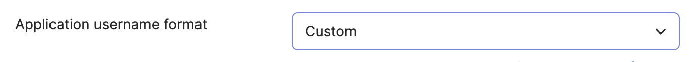 Custom Username format