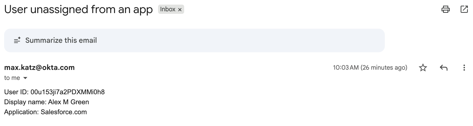 Email message