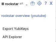 Rockstar export yubikeys