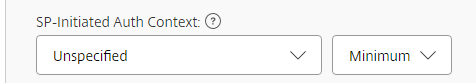 SP-Initiated Auth Context