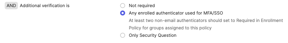 additional verification